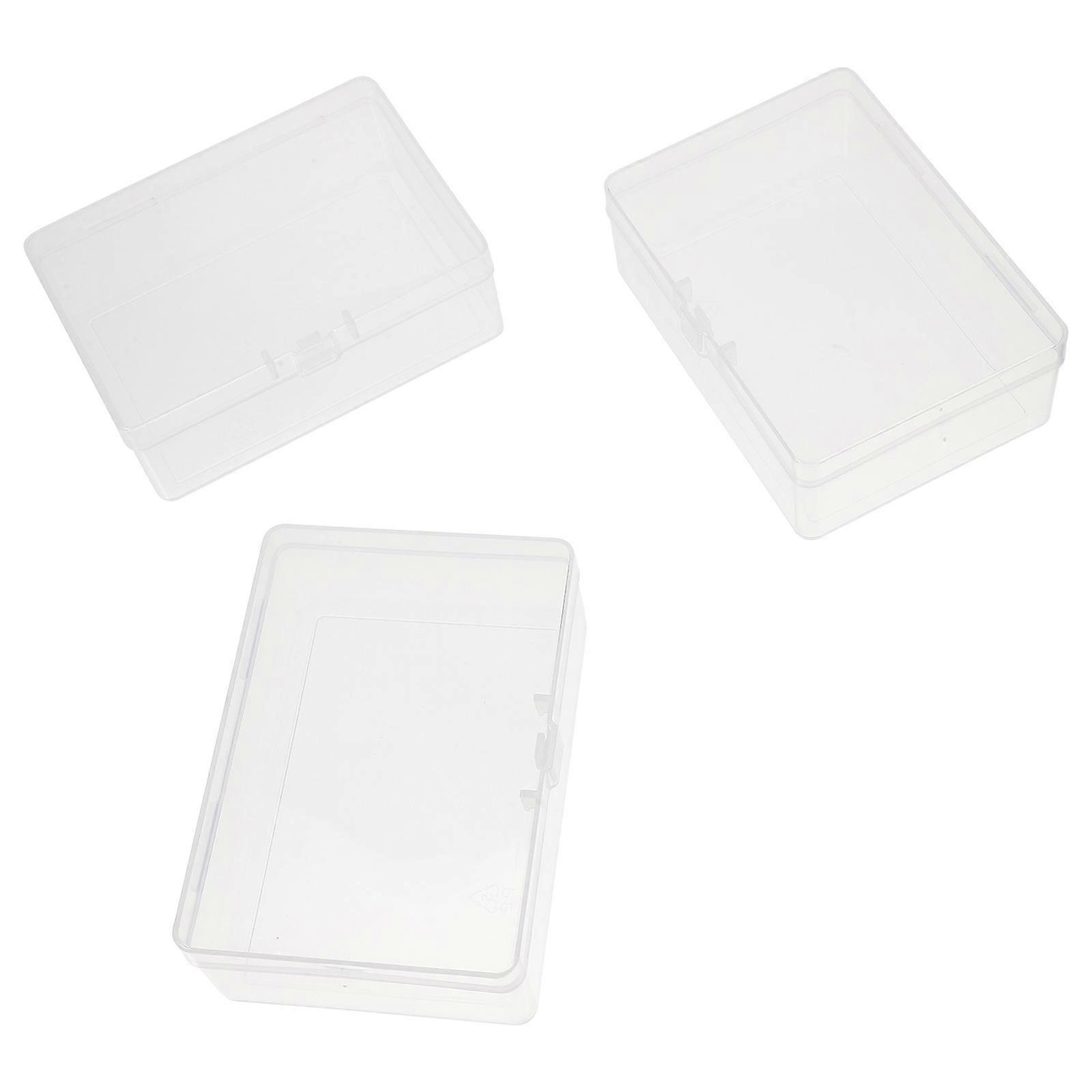 3pcs Transparent Empty Cards Boxes Playing Game Cards Empty Cards Container