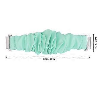 1 x 20 mm Stoffarmband, bedrucktes Uhrenarmband in Stirnbandform, modisches Ersatzarmband, Haarbänder, Uhrenarmband, kompatibel mit Uhren (hellgrün)