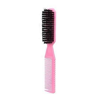 Vintage Double-sided Comb Shave Beard Small Size 2-in-1 Styling Comb Half Tooth Design Curved Handle Multi-functional Comb