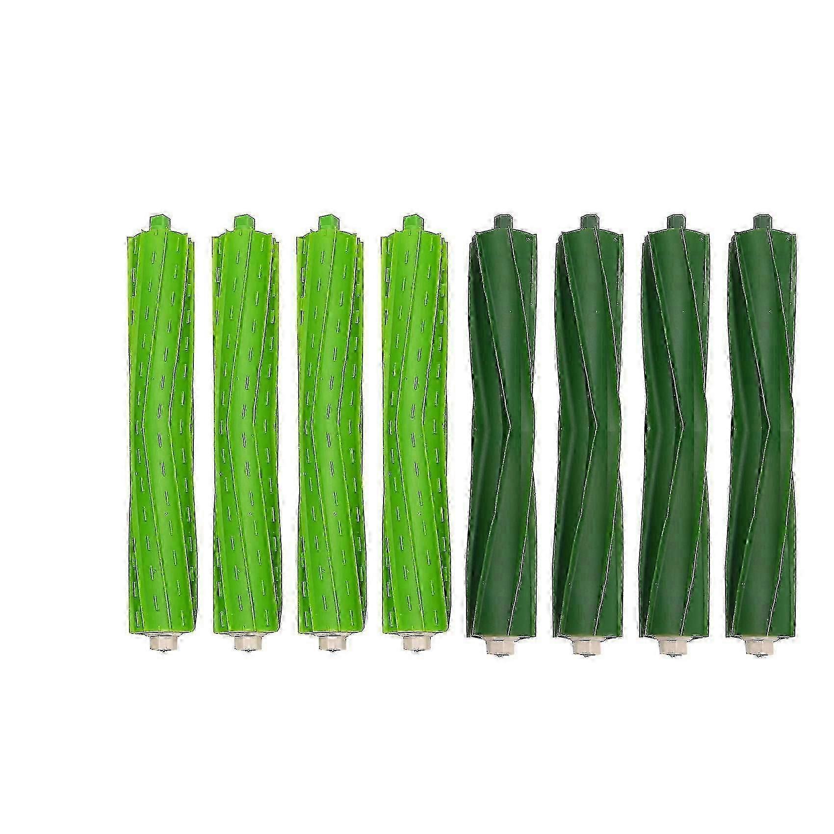 4 Multi-surface Rubber Brush Rollers For I&e Series I7 I7+i8 I8+/plus E5 E6 E7 Robot Vacuum Cleaner