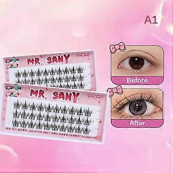 3 Row Lazy Self Adhesive Lashes No Glue Needed Reusable Under Eyelash Makeup Diy Individual Manga Lash Clusters