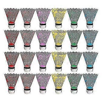36pcs Kids Badminton Plastic Shuttlecocks, Assorted Colors