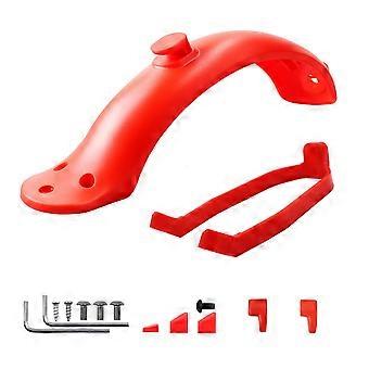 1 Set of For Xiaomi M365 / M365 Pro Red Rear Splash Guard with Accessories