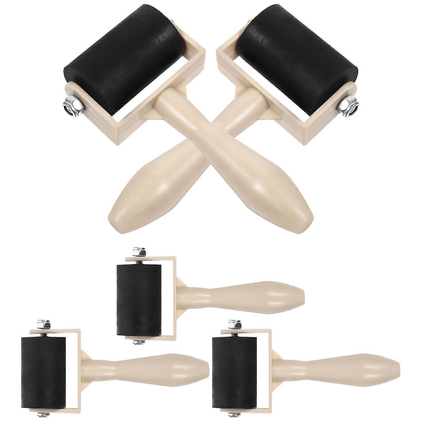5 Pcs Printmaking Rollers Practical Printmaking Roller Brayer Printing Glue Stick