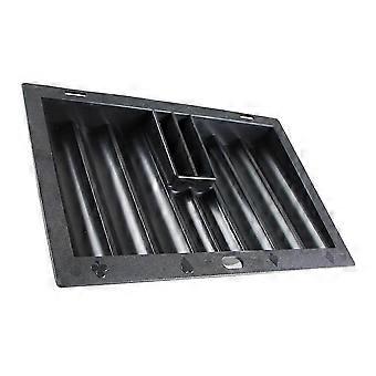 Poker Chip Tray Plastic Holder for Storage Black Durable Table Organizer