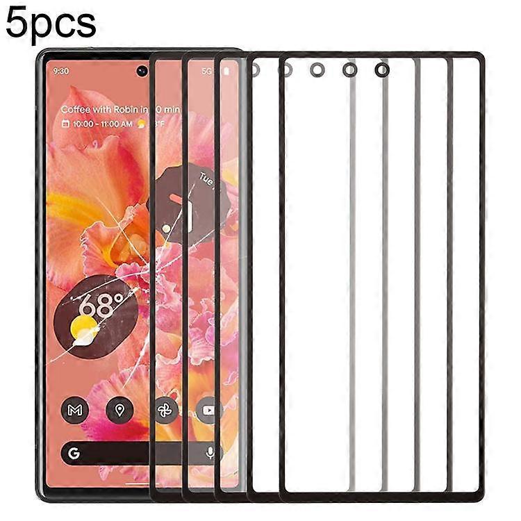 5pcs LCD Outer Glass with OCA For Google Pixel 6