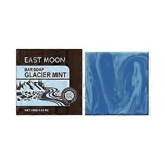 Glacier Mint Heren Verfrissende Reinigingszeep - Langdurige 100g Reep met Pepermunt & Cipres Olie, Hydraterende Klei Extract voor Verkwikkende, Hydrati
