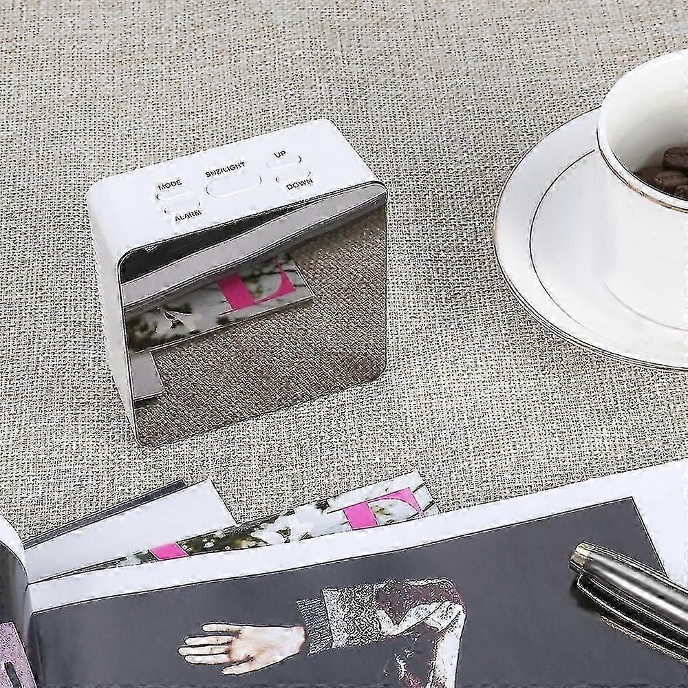 Multifunctional Noiseless Led Mirror Clock Display Time / Temperature