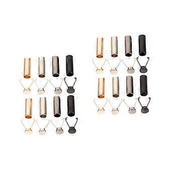 Metal Shoelace Tips and Aglets Replacement Kit 16pcs Anti‑Fray Lace Protection for Sneakers