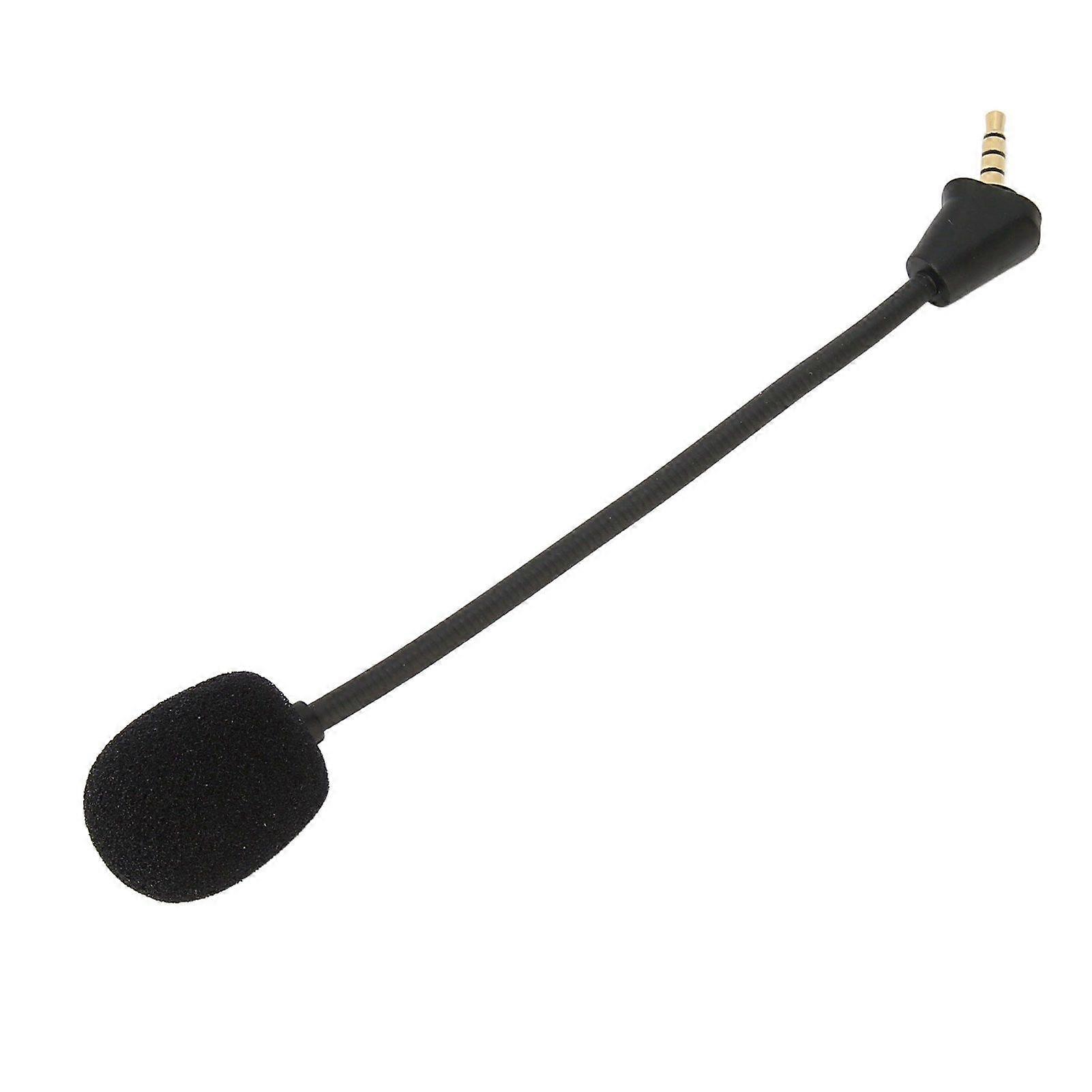 Mic Replacement 3.5mm Detachable Game Microphone for Hyper X Cloud II Wireless Cloud Core Cloud Pro Silver Cloudx