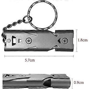 2 pieces emergency whistle signal whistle emergency whistle loud 150dB sports whistle whistle loud emergency whistle with key chain physical education
