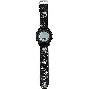 Electronic Watch Kids Smartwatch Wrist Watch Daily Use Black Stainless Steel Abs Tpu for Time Check 1Pack