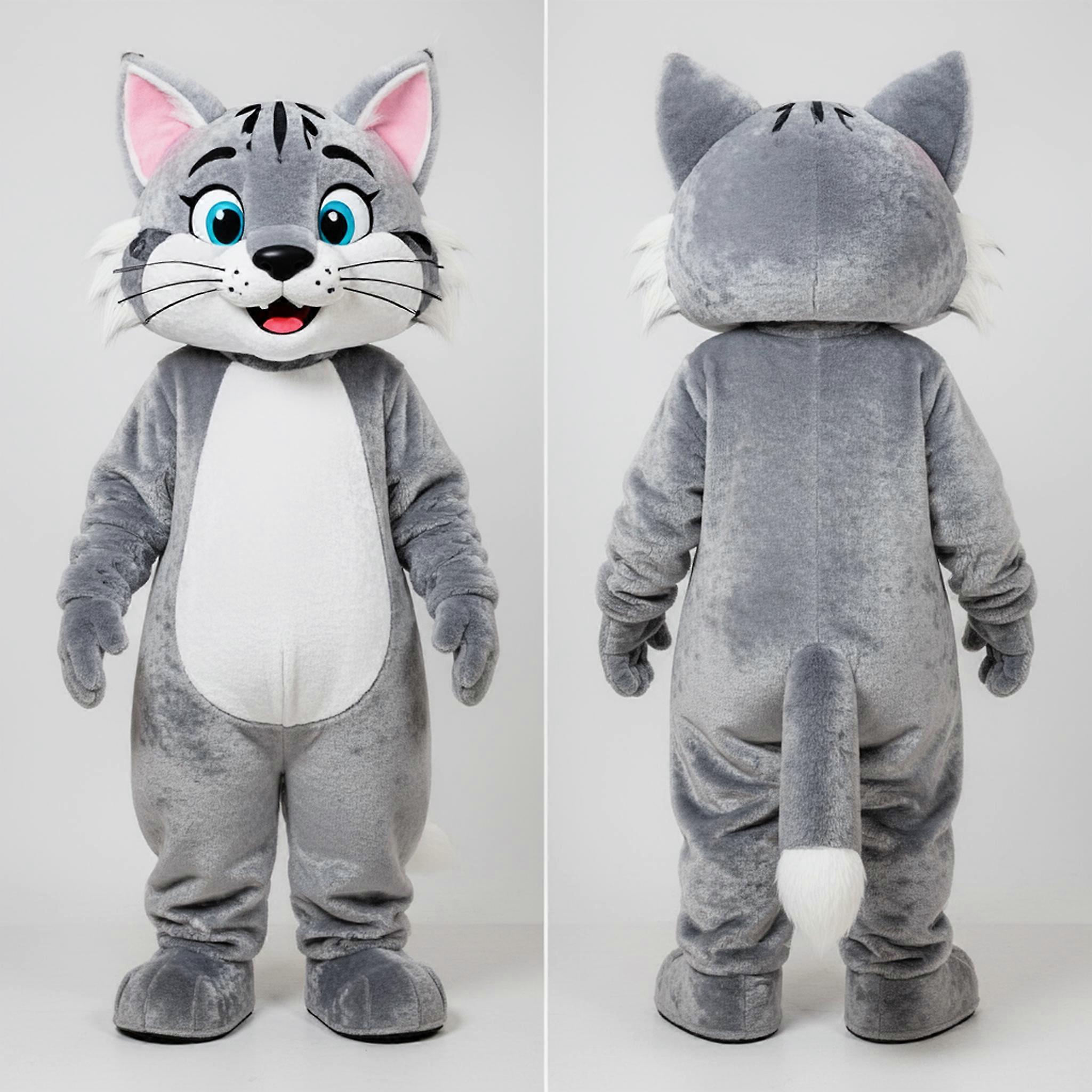 MASTICOT Silver Rounded Cartoon Bobcat Mascot