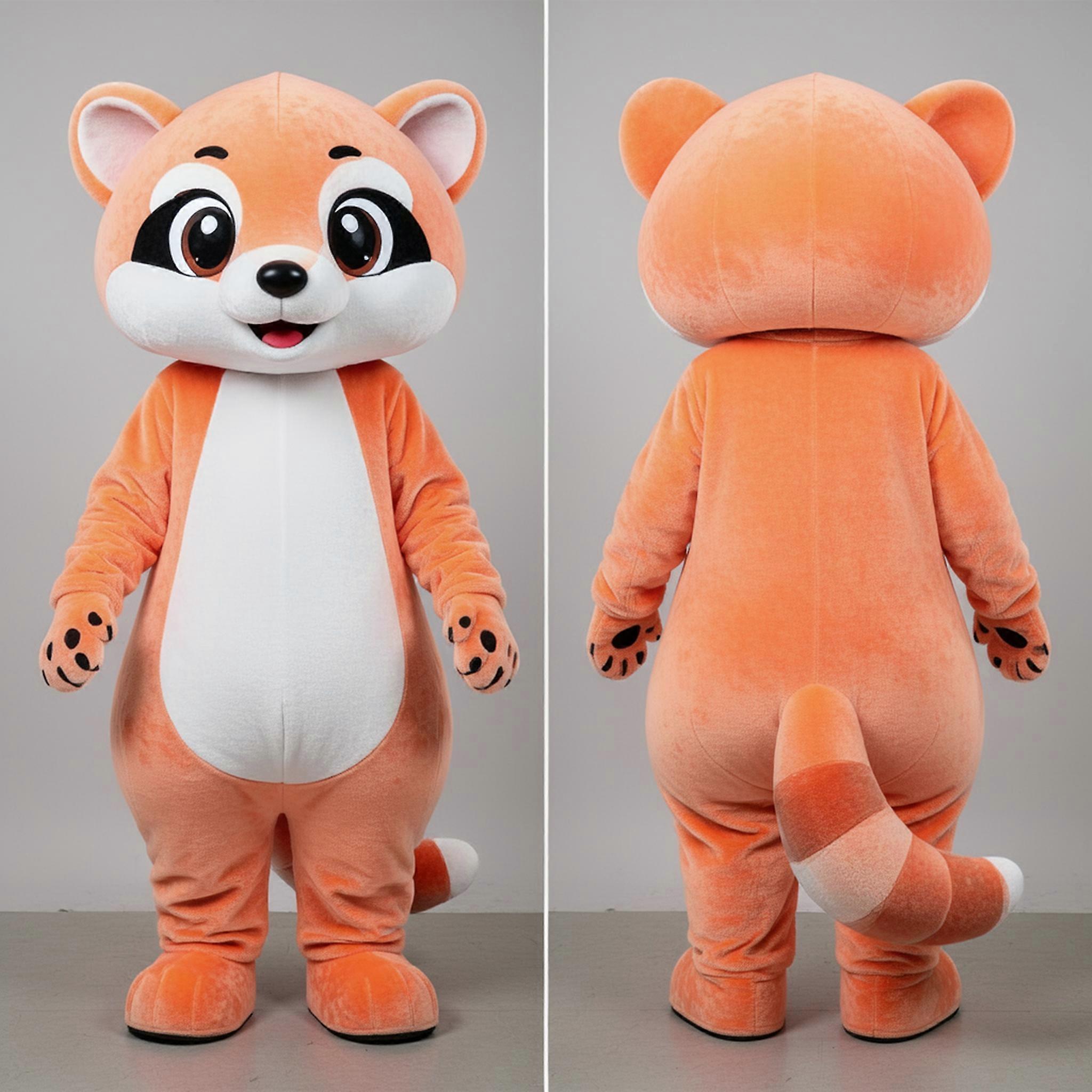 MASTICOT Peach Soft Civet Mascot