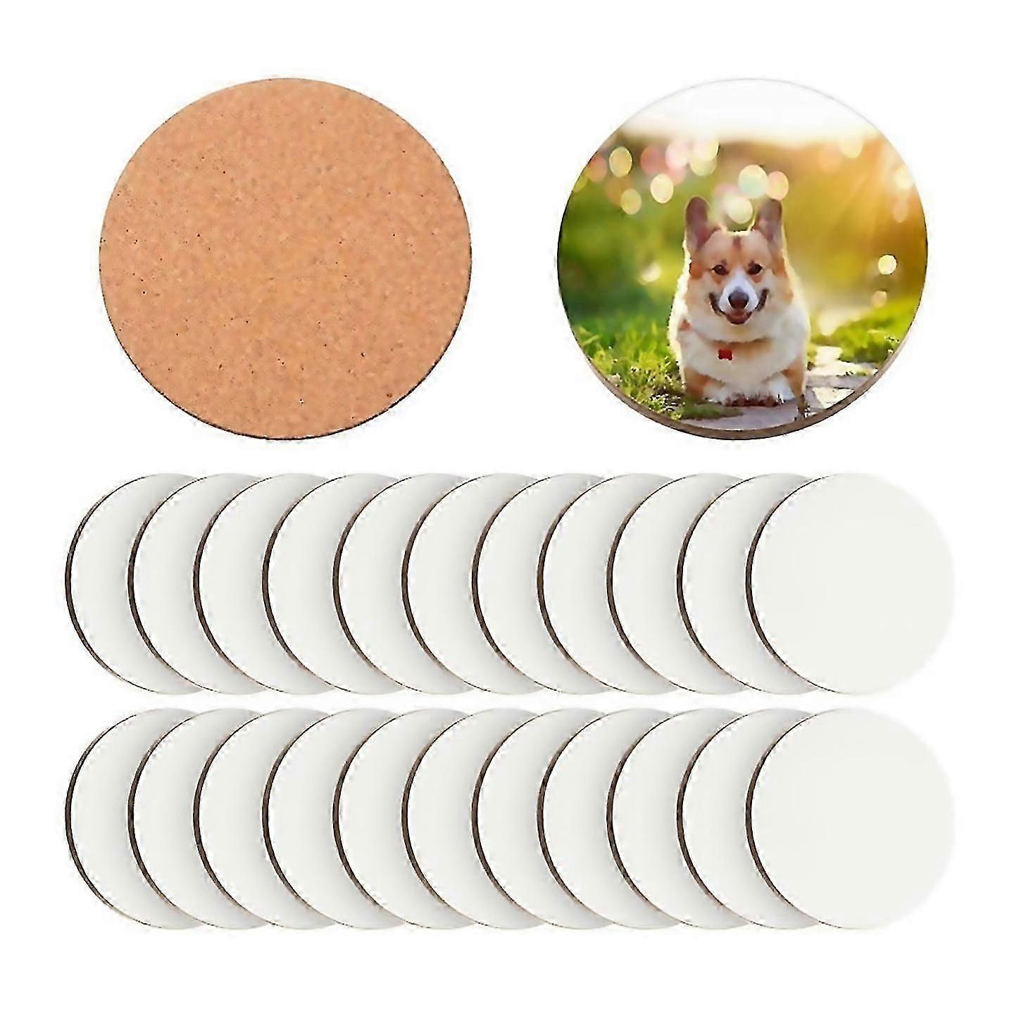 24 Pcs Sublimation Coasters 4 X 4 Inch Hardboard Coaster