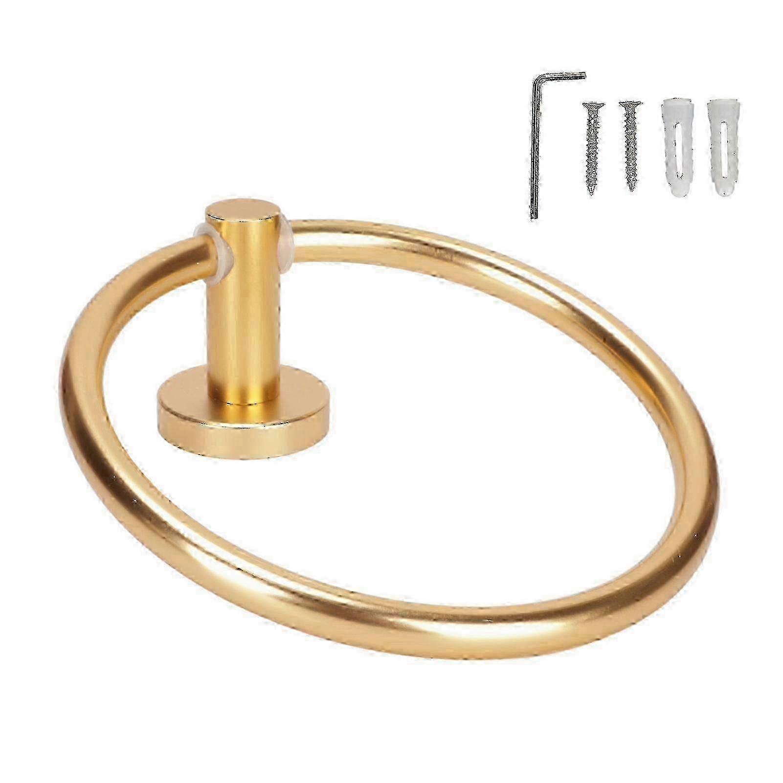 Matte-Finish Aluminum Towel Ring