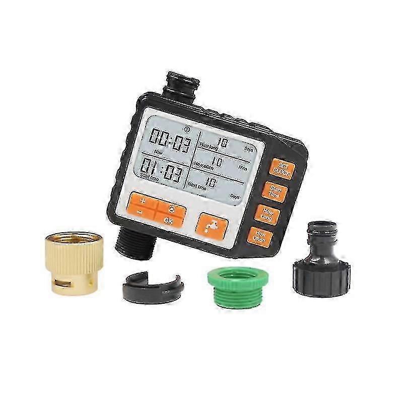 Automatic Sprinkler Timer With Metal Head Large Sensor Display Automatic Irrigation Timer For Garden