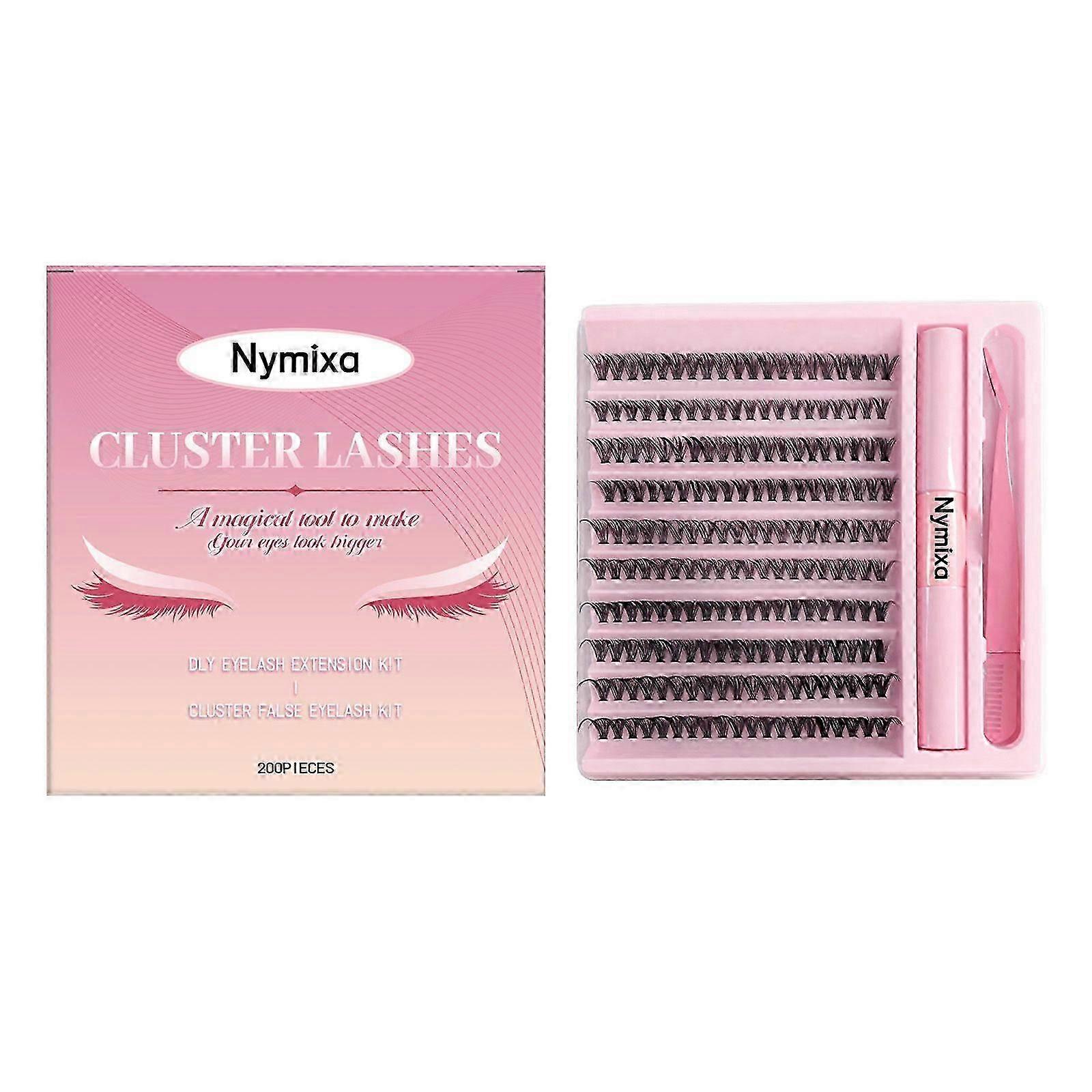 Segmented Natural False Eyelash Set for Beginners, Lightweight Invisible Clusters, Easy Application