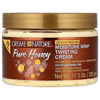 3 x Creme Of Nature, Moisture Whip Twisting Cream, 100% Pure Honey, 11.5 oz (326 g)