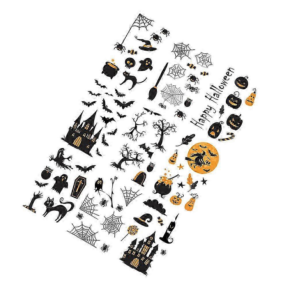 Assorted Horror Pattern 18 Sheets Halloween Stickers for Scrapbooking