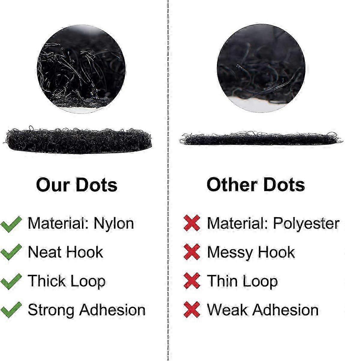 3/4 Inch Hook Loop Adhesive Dots
