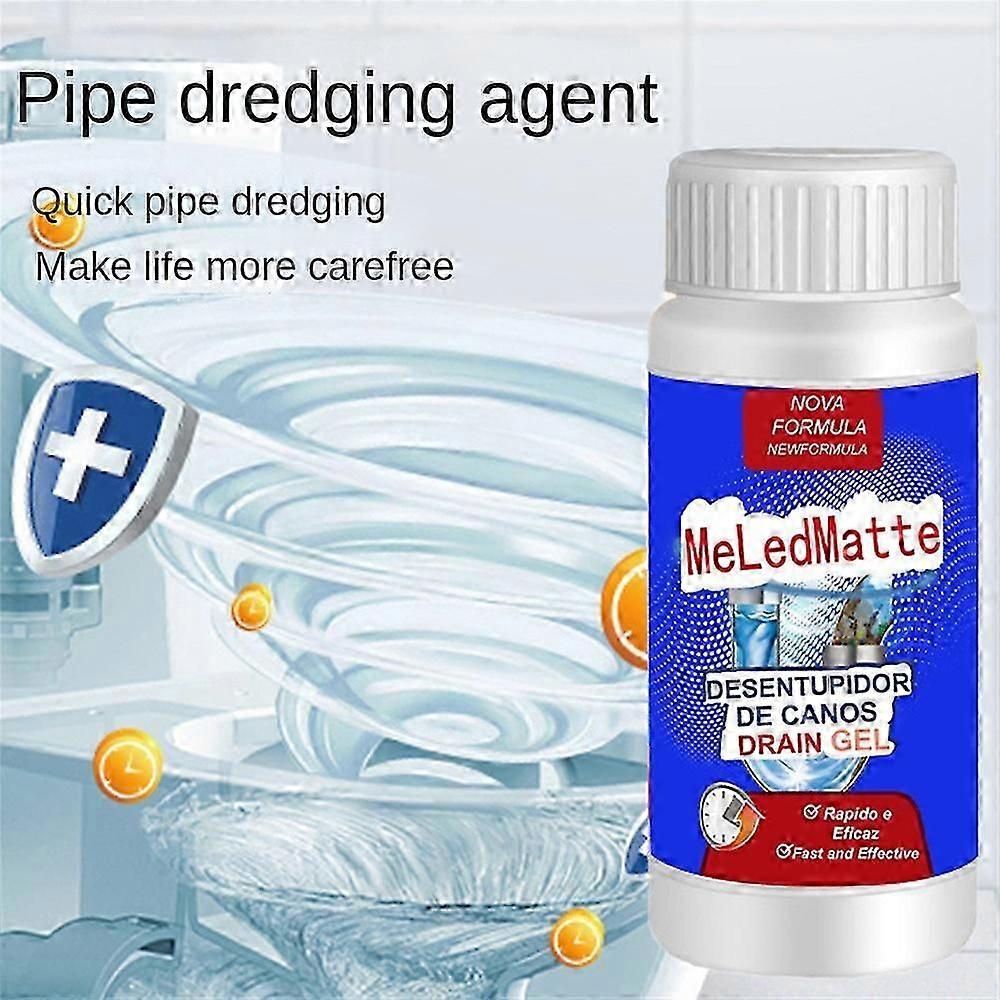 3Pcs Powerful Pipe Dredging Agent Meledmatte,Powerful Cleaning Kitchen Pipe Dredging Agent Dredge Deodorant