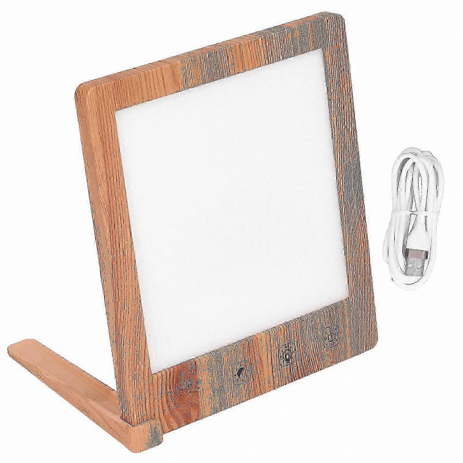 Full Spectrum Light Therapy Lamp 10000LX LED Adjustable Brightness Timer Function Touch Control Natural Sunlight Simulation
