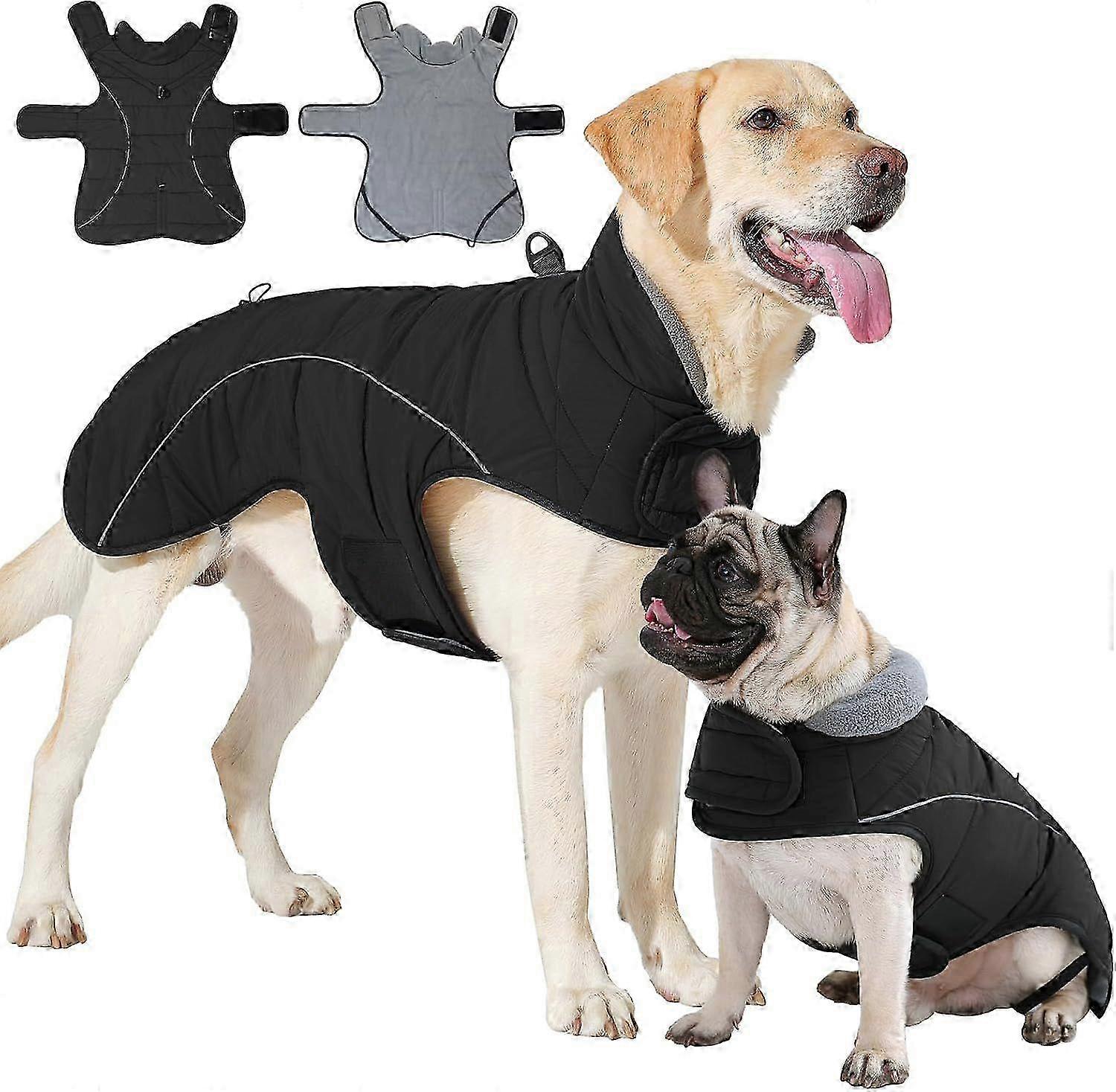 Warm Waterproof Dog Coat With D-Ring