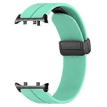 Silicone Watch Strap Replacement with Magnetic Folding Buckle Compatible with Watch D2