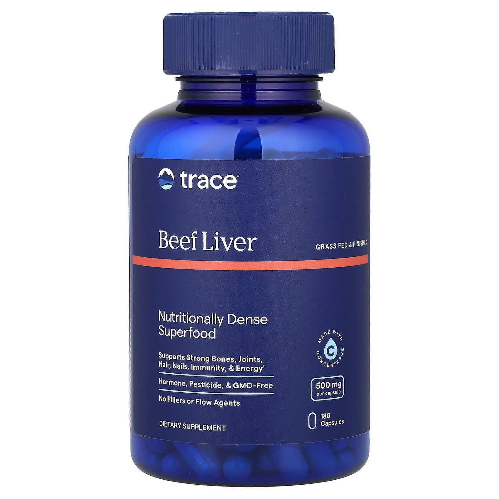 Trace, Beef Liver, 180 Capsules