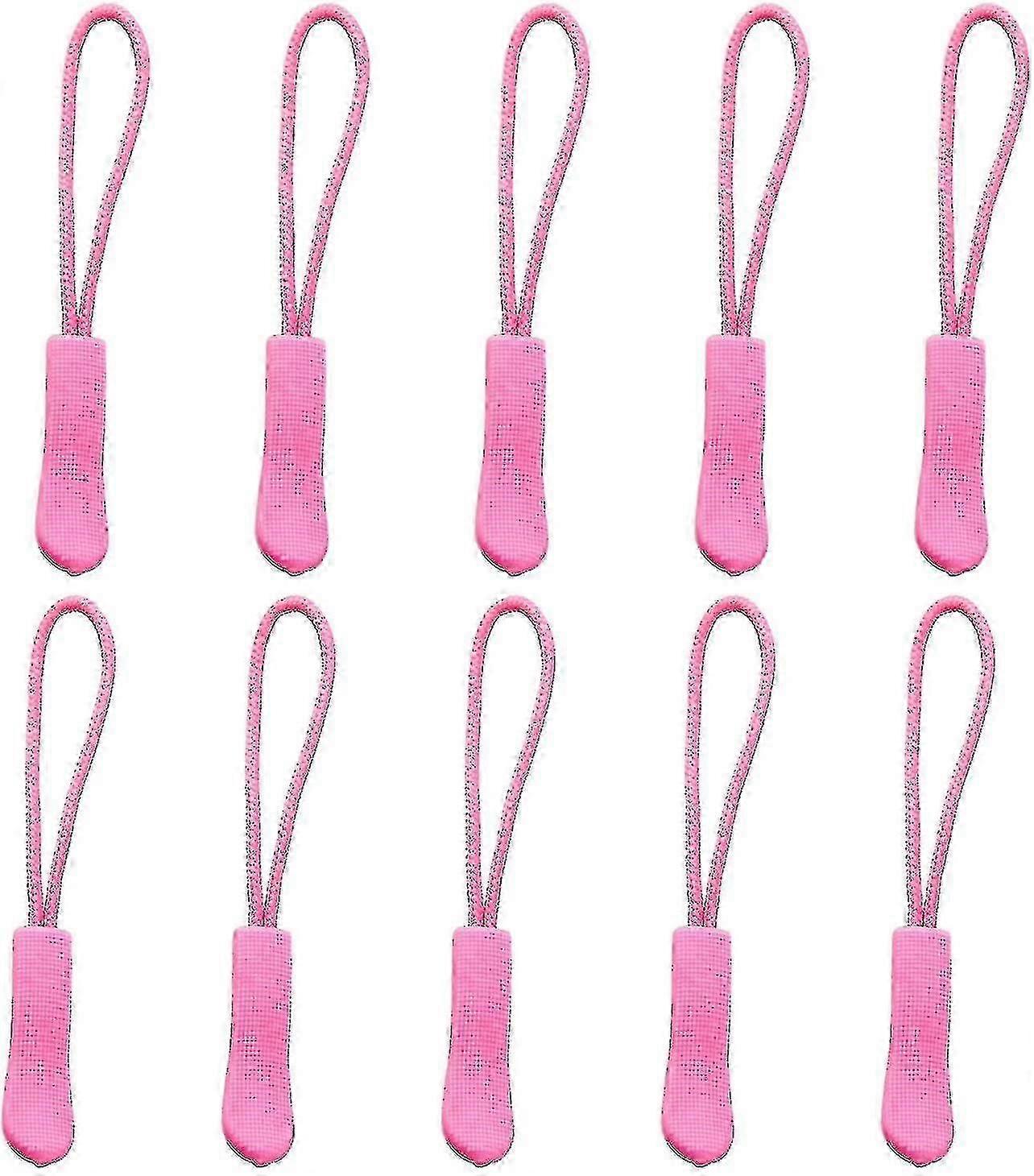10pcs Replacement Zipper Pulls Orange Zipper Pull Cord Extender
