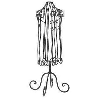 Black Iron Pet Costume Display Stand
