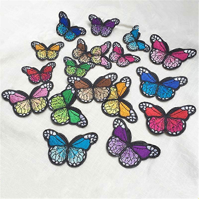 Embroidered Cotton Butterfly Applique