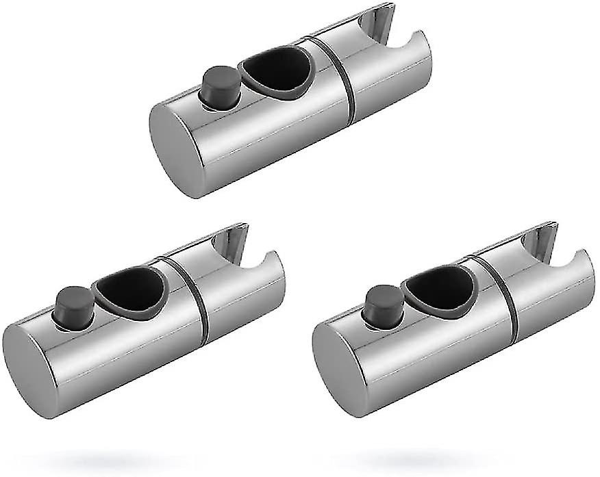 3pcs Remplacement Support de douche à main Slide Bar Réglable Pomme de rail de douche