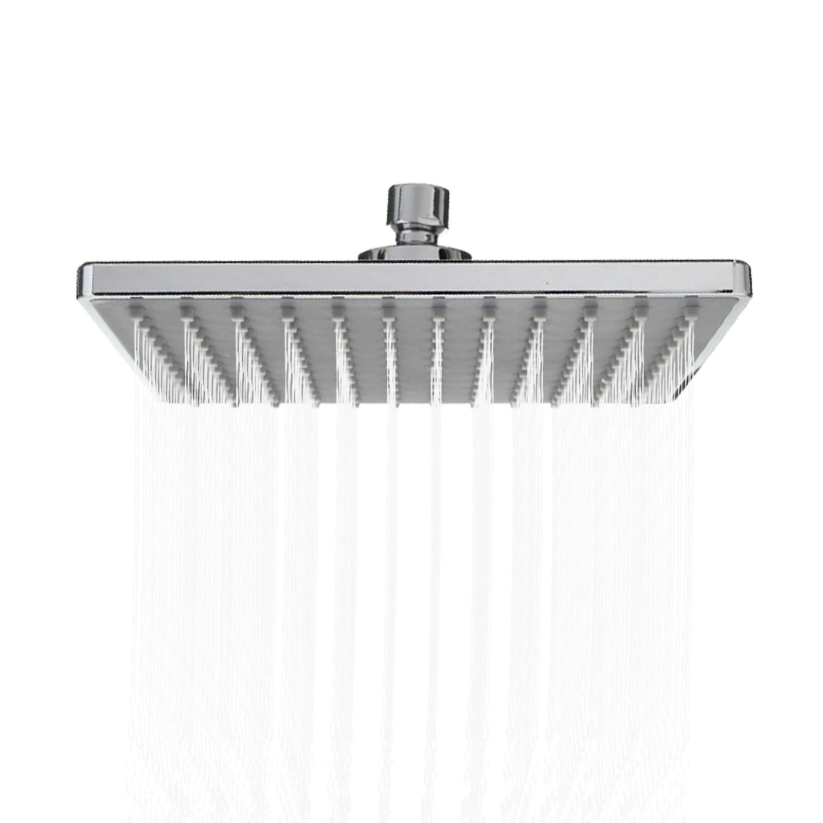 8 Inch Square Rain Showerhead G1/2 Adjustable High Pressure Shower