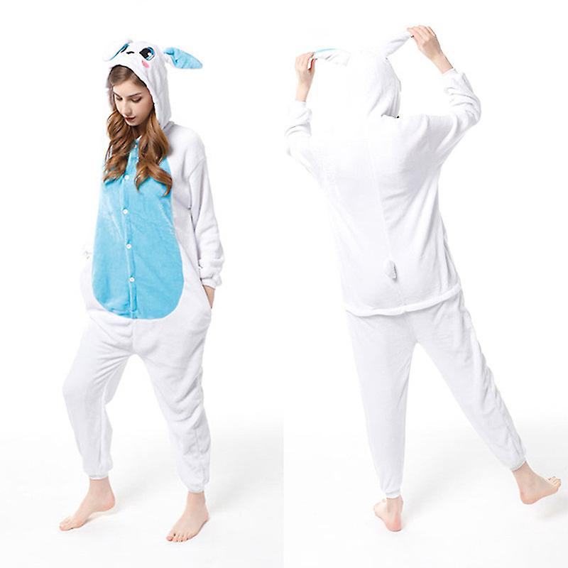 Flannel Cartoon Animal One-piece Pajamas Flannel Padded Coral Sweater