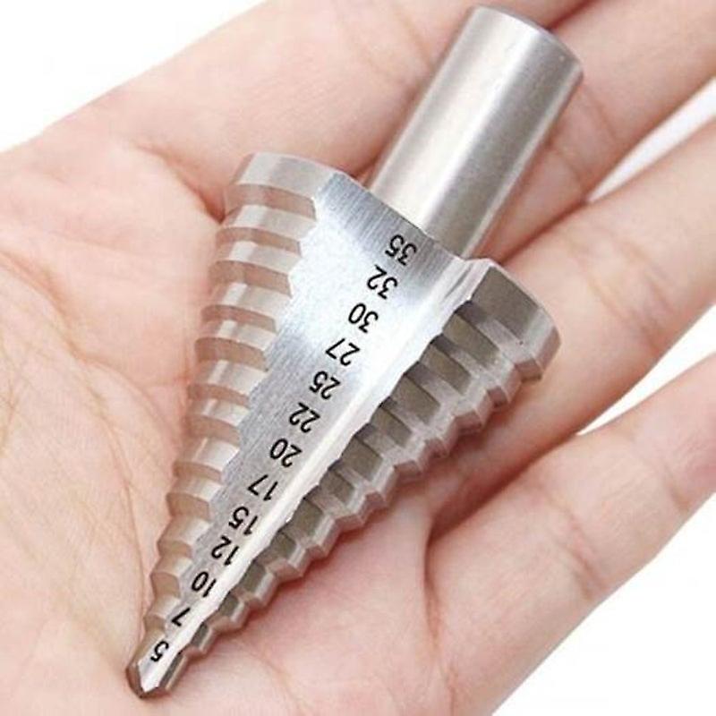 5 35Mm High Speed Steel Step Drill Silver Drill Bits
