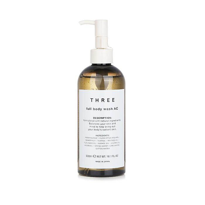 Three Full Body Wash Ac 300ml/10.1oz