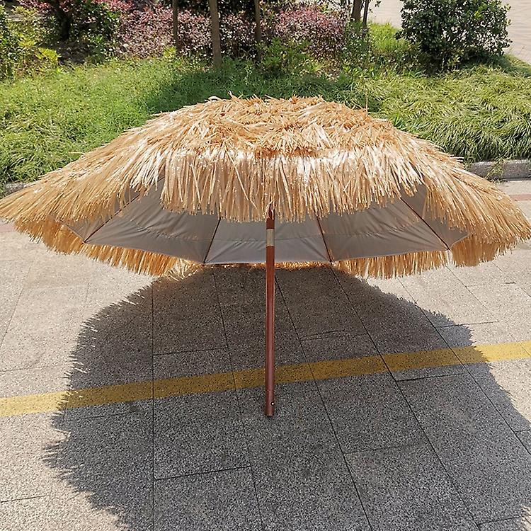 Shade Imitation Straw Umbrella, Specification: 2m