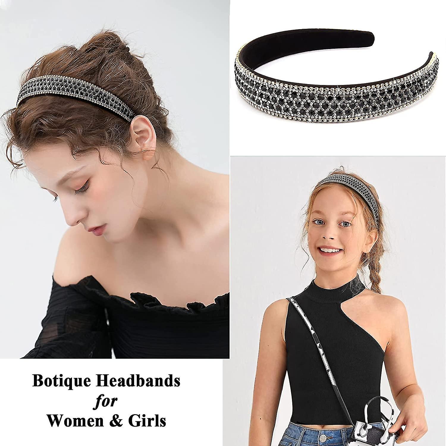 حجر الراين عقال النساء الفتيات بلينغ سباركلي كريستال الماس عقال رقيقة الشعر الفرقة عطلة هدية عيد ميلاد