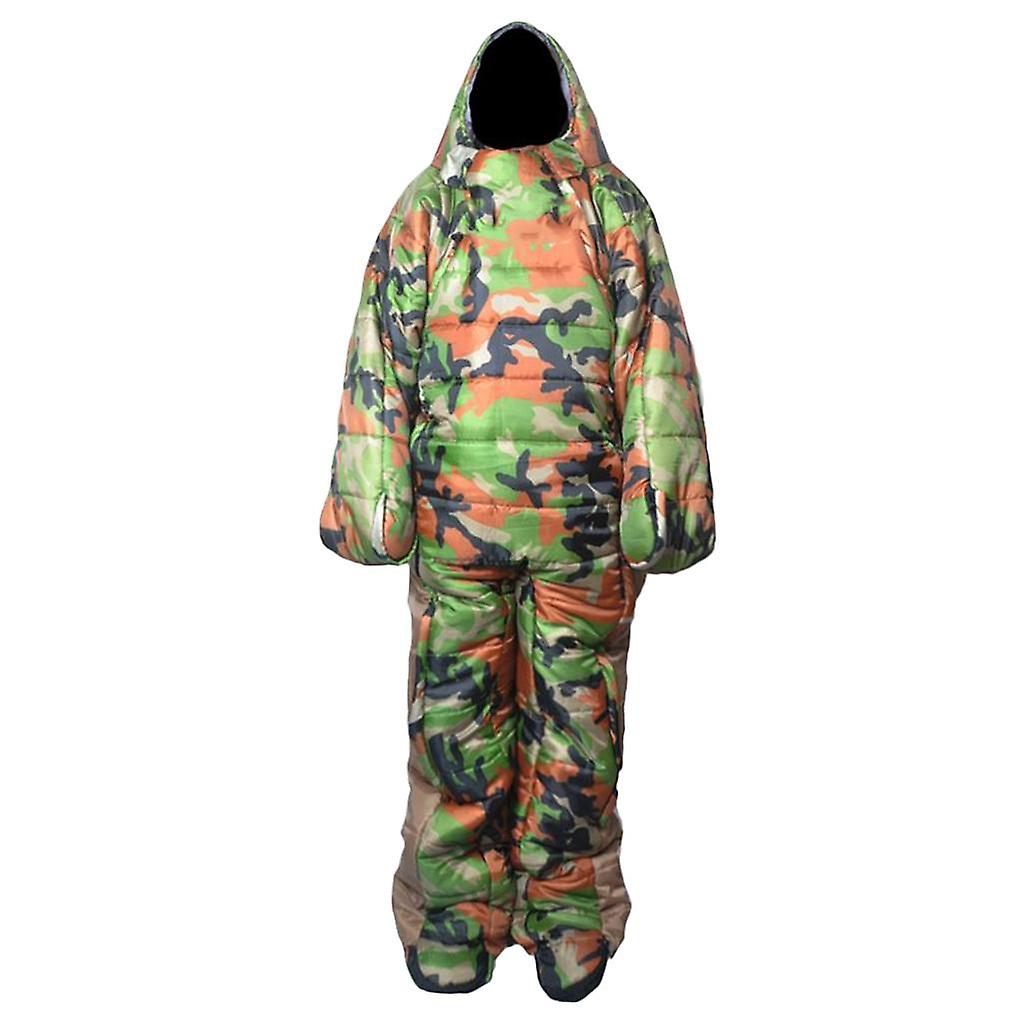 Adult Full Body Wearable Sleeping Bag with zipper for OutdoorTravel