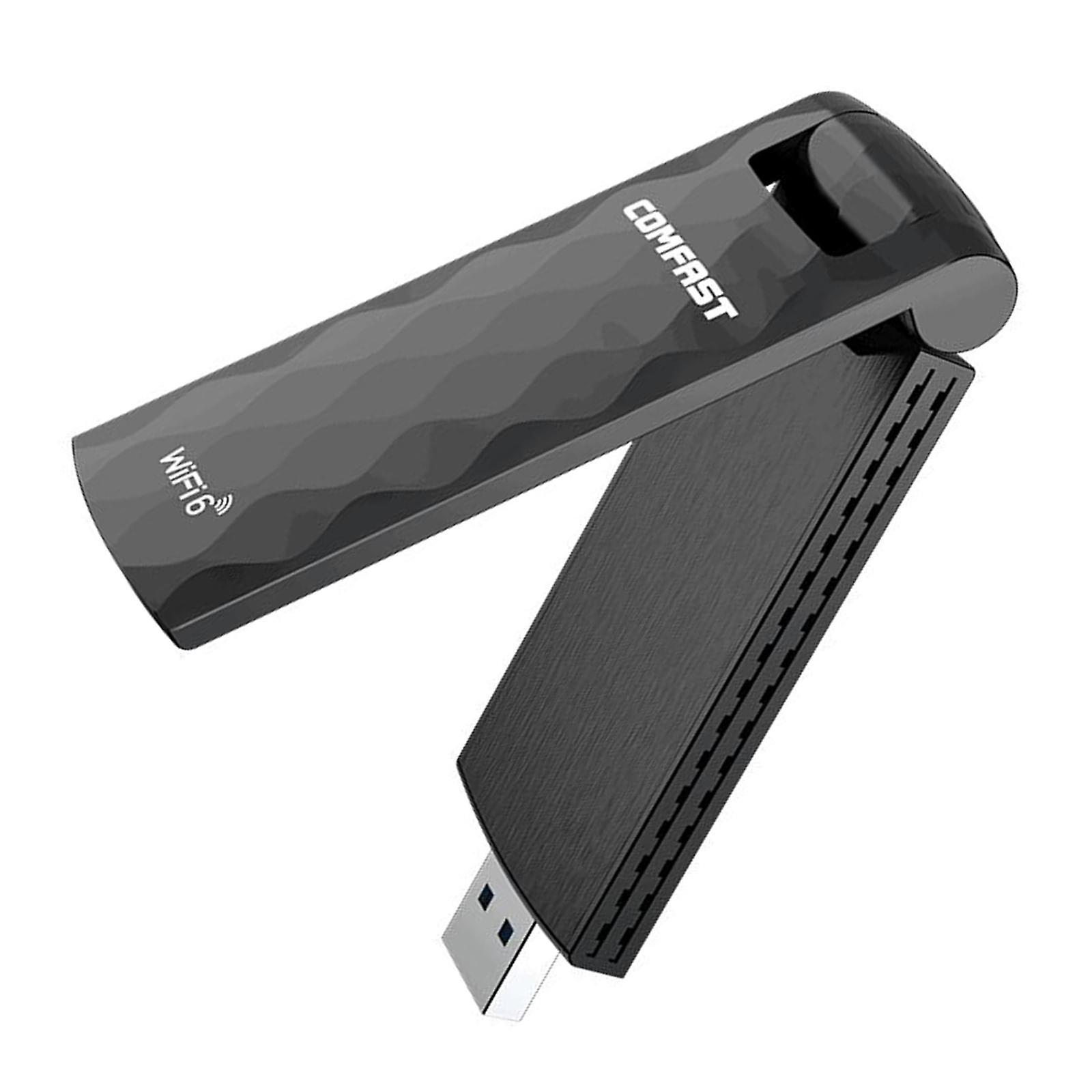 1800Mbps USB WiFi Adapter 802.11AX for Computer Desktop Support Win 7/Win 10