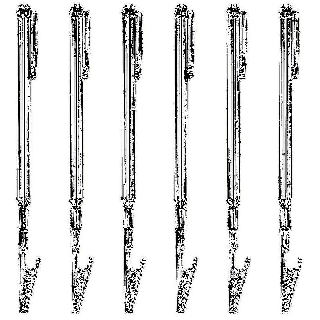 6pcs Telescoping Alligator Clip Telescopic Alligator Clamp With Pen Clip Extendable Joint Clamp For