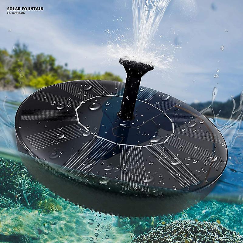Solar Powered Fountain Pump Floating Bath Water Panel Garden Pool Pond Watering
