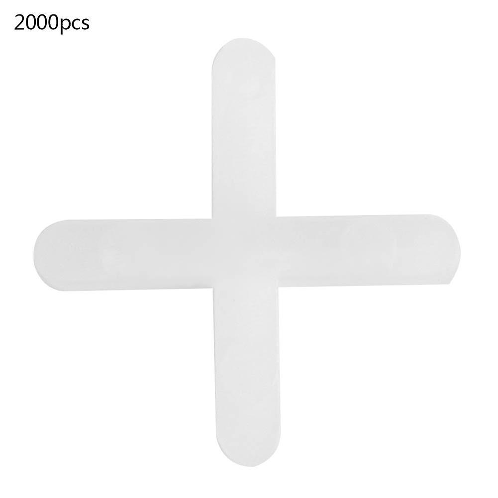 2000Pcs Ceramic Tiler Spacer Cross Plastic Tile Plumber Reuseable Leveling System 3mm