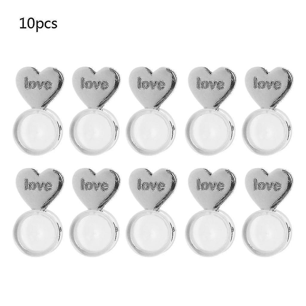 10 piezas Heart Love Aretes Backs Replacements, Pendientes hipoalergénicos Backs