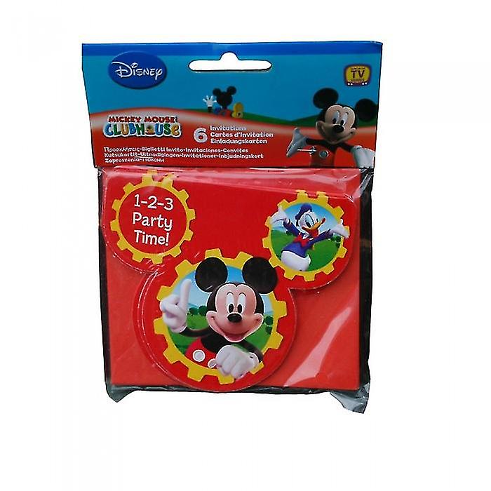 Mickey Mouse Clubhouse Invitations (Pack of 6)
