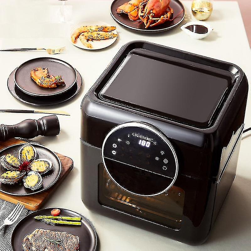 220V 10l Elektrische Heißluftfritteuse Automatisches Hühnchen Pommes Frites Bräter Intelligenter Obsttrockner Multifunktions-Fring Pot
