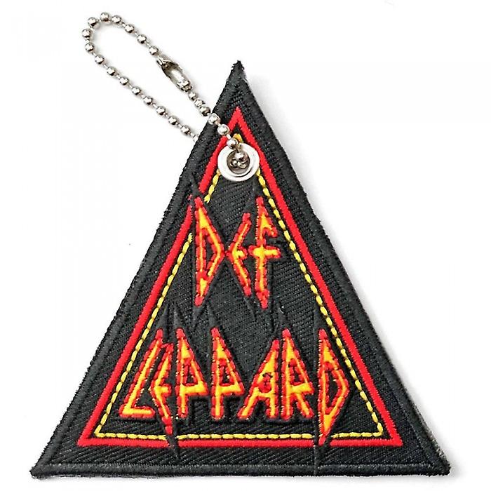 Def Leppard Tri-Logo Double Sided Patch Keyring