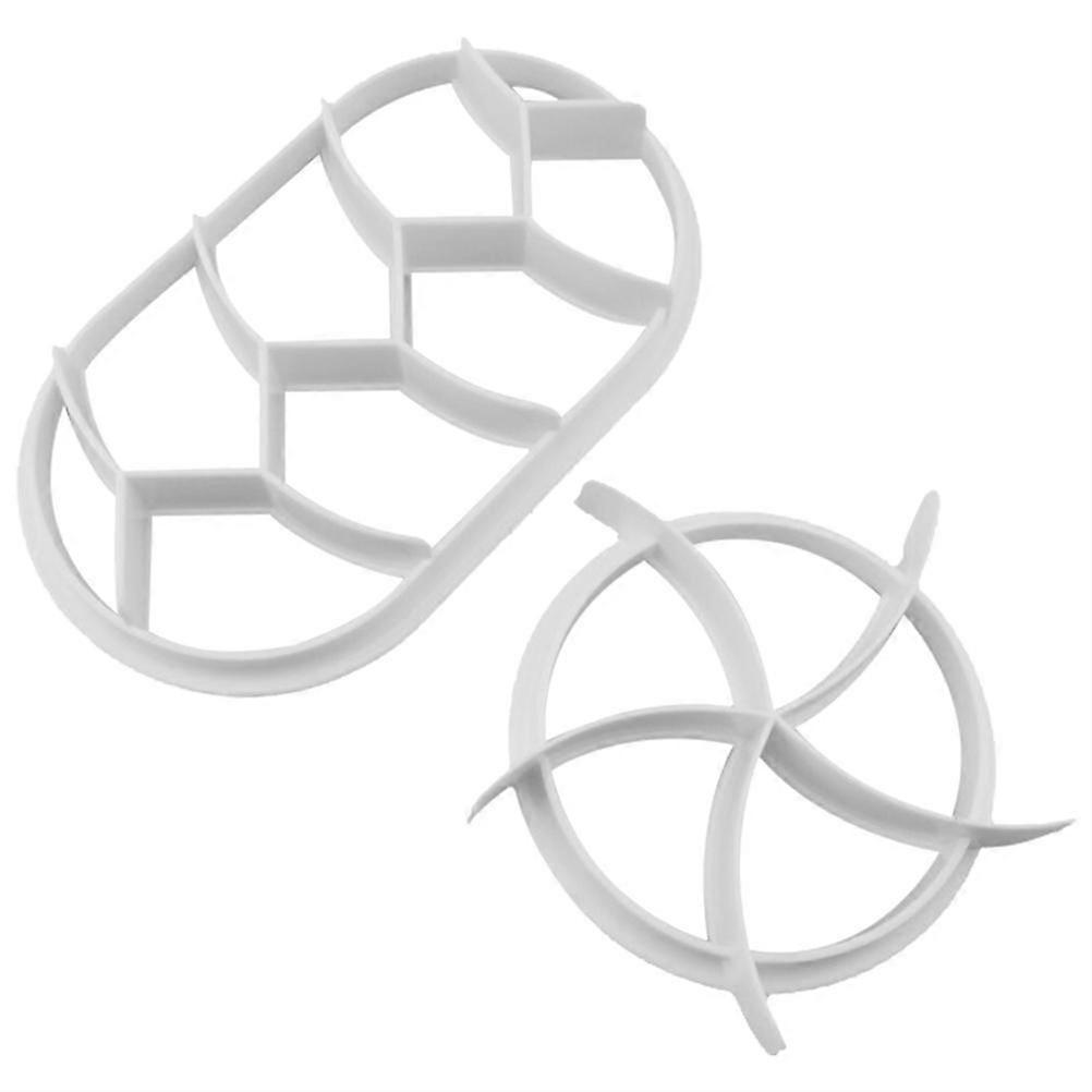 2PCS Dough Press Mold Set Baking Bread Rolls Mold Plastic Pastry Cutters